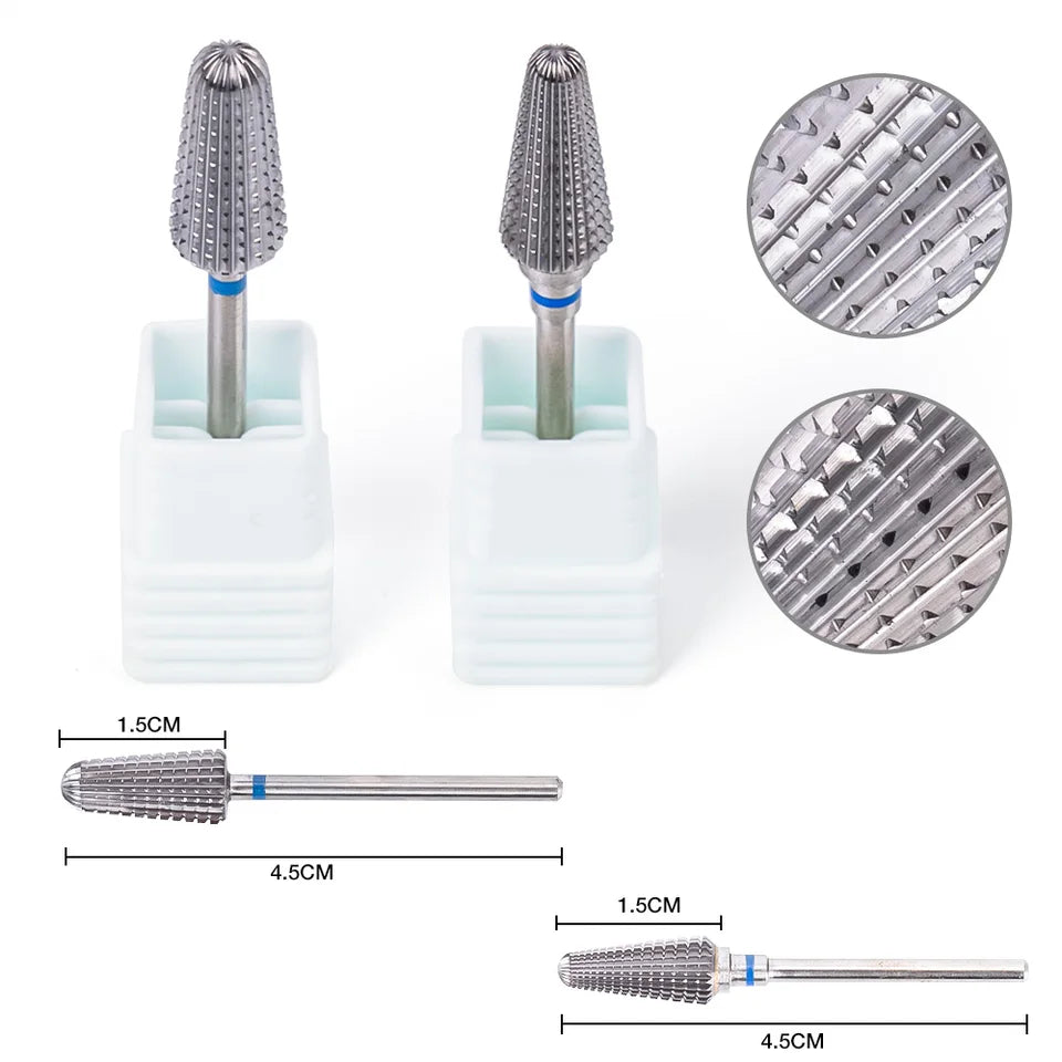 1pc Nail Drill Bit Rotate Burr Milling Nail Cutter Bits Electric Drill Machine For Manicure Pedicure Tools