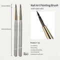 RSNAIL Nail Art Brush Checker Nail Drawing Painting Line Brush Nail Art Tool Acrylic Painting Brushes DIY Design Manicure Tools