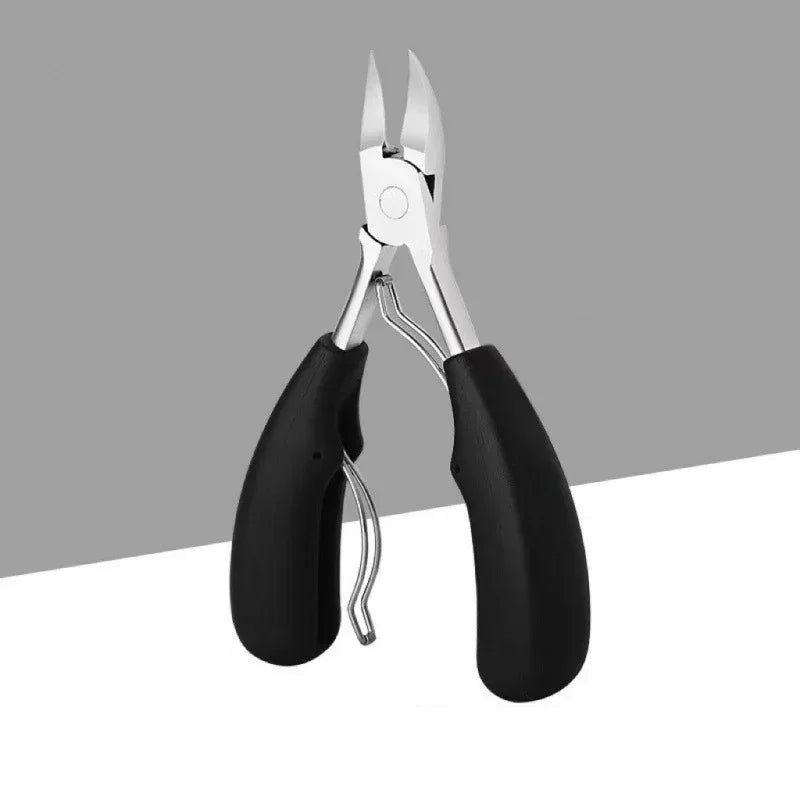 Professional Toe Nail Clippers Cutter ingrown toenail tool Thick Nail Dead Skin Dirt Remover Super Sharp Curved Blade Nail Tools