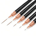 5/10pcs Pink/Black Nail Art Liner/Painting Brushes Ultra-thin Line Drawing Tool 4/8/12/20/25mm Professional Nail Liners Pen Tool