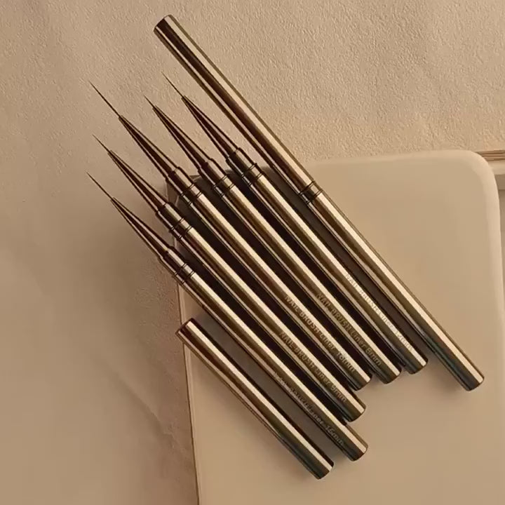 Nails Art Liner Brushes Elongated Lines Striping Drawing Painting  6/9/12/15/18/25mm Nail Design Pen Professional Manicure Tool